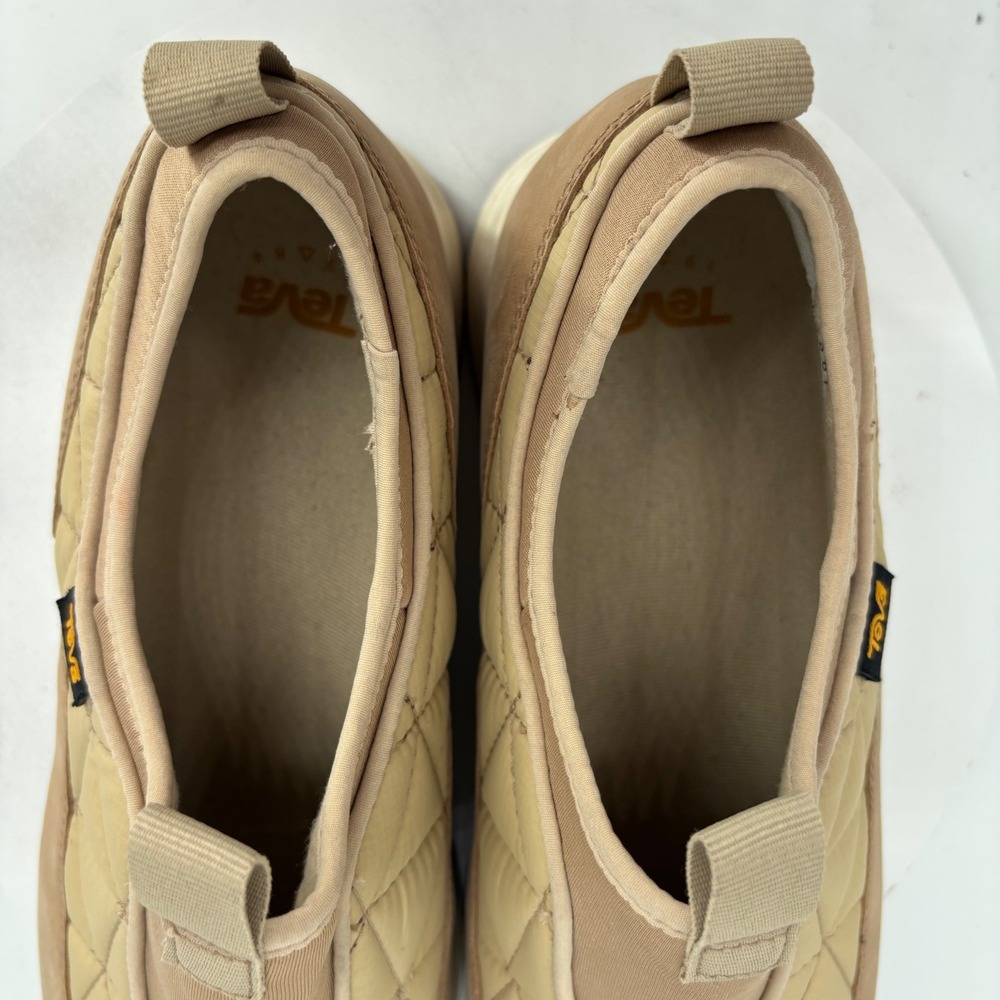Teva Ember Commuter Slip On Shoes Womens 11 Tan Quilted Waterproof Sneakers - Picture 6 of 9